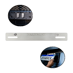Suporte de placa para carro DRAWBACK Antifurto e alagamentos