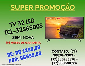 Televisor Led 32 Smart Semp TCL 32S6500S