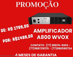 AMPLIFICADOR A800 WVOX – WVOX MACHINE