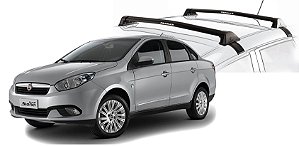 RACK EQMAX NEW WAVE FIAT GRAND SIENA 2012 2013 2014 2015 2016 2017 2018 2019 2020 2021 2022 - PRETO