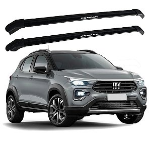 RACK P/ LONGARINAS INTEGRADAS EQMAX DELTA FIAT PULSE 2021 2022 2023 2024 2025 - PRETO
