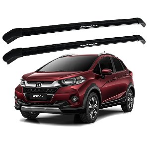 RACK P/ LONGARINAS INTEGRADAS EQMAX DELTA HONDA WR-V 2017 2018 2019 2020 2021 2022 - PRETO