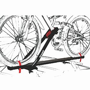 Transportador De Teto Para Bicicleta Velox Alumínio Eqmax - PRETO