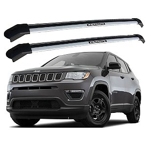 RACK P/ LONGARINAS INTEGRADAS EQMAX DELTA JEEP COMPASS 2019 2020 2021 2022 2023 2024 2025 - CINZA