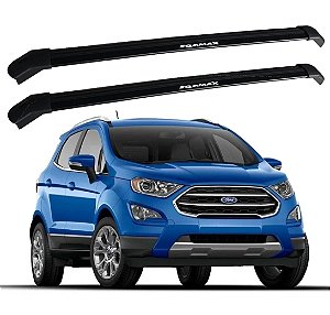 RACK P/ LONGARINAS INTEGRADAS EQMAX DELTA FORD ECOSPORT 2013 2014 2015 2016 2017 2018 2019 2020 2021 - PRETO