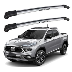 RACK TRAVESSA LARGA EQMAX FIAT TORO 2016 2017 2018 2019 2020 2021 2022 2023 2024 2025 - CINZA