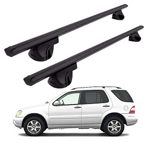 RACK P/ LONGARINAS ALPHA ALUMÍNIO 03 (1,26M) MERCEDES BENZ ML 320 2008 / 2009 - PRETO