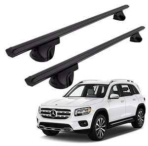 RACK P/ LONGARINAS ALPHA ALUMÍNIO 04 (1,36M) MERCEDES BENZ GLB 2021 / 2022 - PRETO