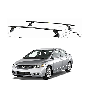 RACK EQMAX AÇO HONDA NEW CIVIC 2006 2007 2008 2009 2010 2011 - PRETO
