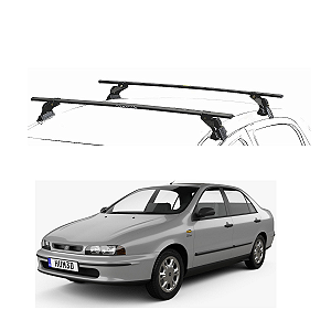 RACK EQMAX AÇO FIAT MAREA 4P 1999 2000 2001 2002 2003 2004 2005 2006 2007 - PRETO
