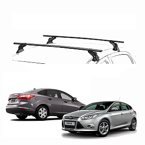 RACK EQMAX AÇO FORD FOCUS HATCH / SEDAN 2014 2015 2016 2017 2018 2019 - PRETO