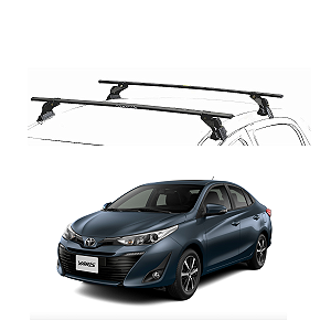RACK EQMAX AÇO TOYOTA YARIS SEDAN 2019 2020 2021 2022 2023 2024 2025 - PRETO