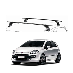 RACK EQMAX AÇO FIAT PUNTO 2007 2008 2009 2010 2011 2012 2013 2014 2015 2016 2017 2018 - PRETO