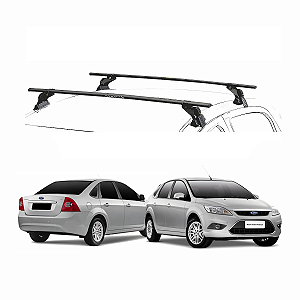 RACK EQMAX AÇO FORD FOCUS HATCH // SEDAN 2010 2011 2012 2013 - PRETO