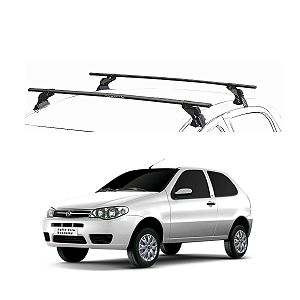 RACK EQMAX AÇO FIAT PALIO 2P FIRE // ECONOMY 1996 1997 1998 1999 2000 2001 2002 2003 2004 2005 2006 2007 2008 2009 2010 2011 2012 2013 2014 2015 2016 2017 - PRETO