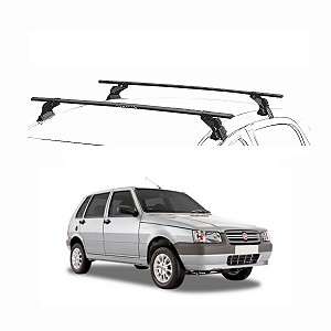 RACK EQMAX AÇO FIAT UNO MILLE 4P 1988 1989 1990 1991 1992 1993 1994 1995 1996 1997 1998 1999 2000 2001 2002 2003 2004 2005 2006 2007 2008 2009 2010 2011 2012 2013 - PRETO