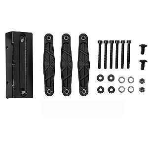 Kit Fixação Velox Alumínio Eqmax Preto