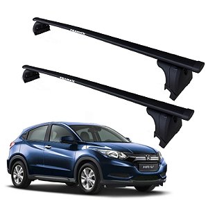 RACK EQTHOR AÇO P/ LONGARINAS INTEGRADAS HONDA HR-V 2015 20216 2017 2018 2019 2020 2021 2022 - PRETO