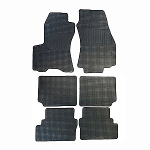TAPETE BORRACHA ZAFIRA (06 Peças) 2001 2002 2003 2004 2005 2006 2007 2008 2009 2010 2011 2012 - PRETO
