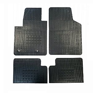 TAPETE BORRACHA SANDERO 2008 2009 2010 2011 2012 2013 - PRETO