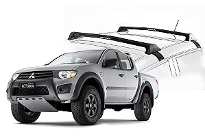 RACK EQMAX NEW WAVE MITSUBISHI L-200 OUTDOOR 2016 2017 2018 - PRETO