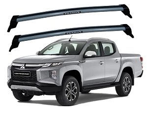 RACK EQMAX NEW WAVE MITSUBISHI L-200 TRITON SPORT 2020 2021 2022 2023 - CINZA