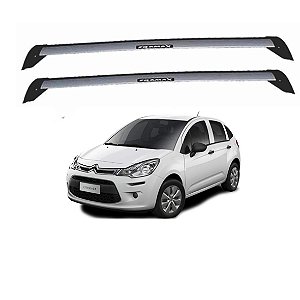 RACK NEW WAVE CITROEN C3 S/ TETO ZENITH 2013 2015 2015 2016 2017 2018 2019 2020 - CINZA