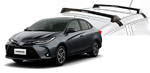 RACK EQMAX NEW WAVE TOYOTA YARIS SEDAN 2019 2020 2021 2022 2023 2024 2025 - PRETO