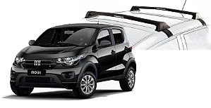 RACK EQMAX NEW WAVE FIAT MOBI 2016 2017 2018 2019 2020 2021 2022 2023 2024 2025 - PRETO