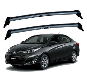 RACK EQMAX NEW WAVE TOYOTA YARIS SEDAN 2019 2020 2021 2022 2023 2024 2025 - CINZA