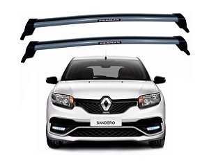 RACK EQMAX NEW WAVE RENAULT SANDERO 2015 2018 2017 2018 2019 - CINZA
