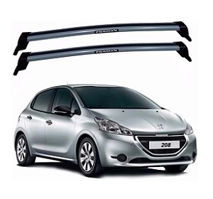 RACK EQMAX NEW WAVE PEUGEOT 208 2013 2014 2015 2016 2017 2018 2019 - CINZA