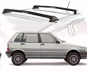RACK EQMAX WAVE FIAT UNO MILLE 4P 2005 2006 2007 2008 2009 2010 2011 2012 2013 - PRETO