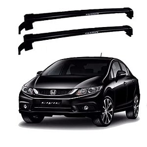 RACK EQMAX NEW WAVE HONDA CIVIC 2012 2013 2014 2015 2016 - PRETO