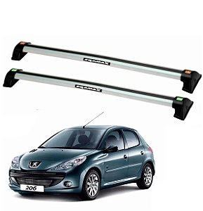 RACK EQMAX WAVE PEUGEOT 206 4P 1999 2000 2001 2002 2003 2004 2005 2006 2007 2008 2009 2010 - CINZA