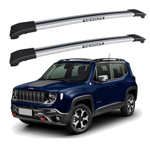RACK TRAVESSA LARGA EQMAX JEEP RENEGADE 2015 2016 2017 2018 2019 2020 2021 2022 2023 2024 2025 - CINZA