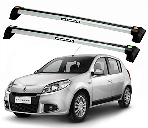 RACK EQMAX NEW WAVE RENAULT SANDERO 4P 2008 2009 2010 2011 2012 - CINZA