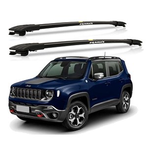 RACK TRAVESSA LARGA EQMAX JEEP RENEGADE 2015 2016 2017 2018 2019 2020 2021 2022 2023 2024 2025 - PRETO