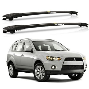RACK TRAVESSA LARGA EQMAX MITSUBISHI OUTLANDER 2008 2009 2010 2011 2012 2013 - PRETO