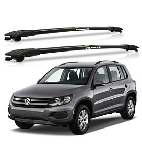 RACK TRAVESSA LARGA EQMAX VW TIGUAN 2010 2011 2012 2013 2014 2015 2016 2017 - PRETO