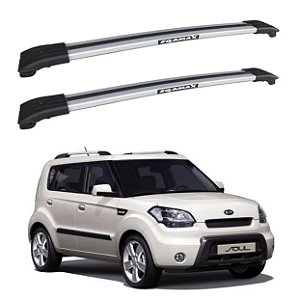 RACK TRAVESSA LARGA EQMAX KIA SOUL 2010 2011 2012 2013 2014 - CINZA