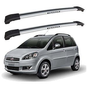 RACK TRAVESSA LARGA EQMAX FIAT IDEA 2002 2003 2004 2005 2006 2007 2008 2009 2010 2011 2012 2013 2014 2015 2016 - CINZA