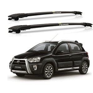 RACK TRAVESSA LARGA EQMAX TOYOTA ETIOS CROSS 2013 2014 2015 2016 2017 2018 2019 - PRETO