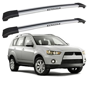 RACK TRAVESSA LARGA EQMAX MITSUBISHI OUTLANDER 2008 2009 2010 2011 2012 2013 - CINZA