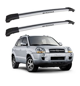 RACK TRAVESSA LARGA EQMAX HYUNDAI TUCSON 2005 2003 2007 2008 2009 2010 2011 2012 2013 2014 2015 2016 - CINZA