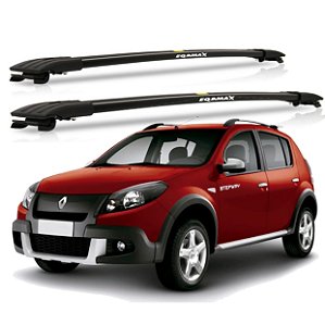 RACK TRAVESSA LARGA EQMAX RENAULT SANDERO STEPWAY 2009 2010 2011 2012 2013 - PRETO