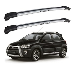 RACK TRAVESSA LARGA EQMAX TOYOTA ETIOS CROSS 2013 2014 2015 2016 2017 2018 2019 - CINZA