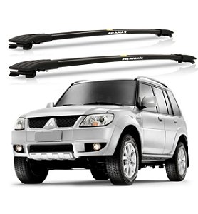 RACK TRAVESSA LARGA EQMAX MITSUBISHI TR4 2006 2007 2008 2009 2010 2011 2012 2013 2014 2015 - PRETO