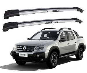 RACK TRAVESSA LARGA EQMAX RENAULT OROCH 2022 2023 2024 2025 - CINZA