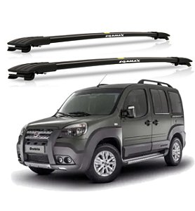 RACK TRAVESSA LARGA EQMAX FIAT DOBLO 2002 2003 2004 2005 2006 2007 2008 2009 2010 2011 2012 2013 2014 2015 2016 2017 2018 2019 2020 2021 - PRETO